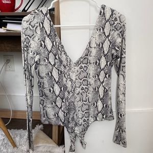 LuLus snake skin bodysuit